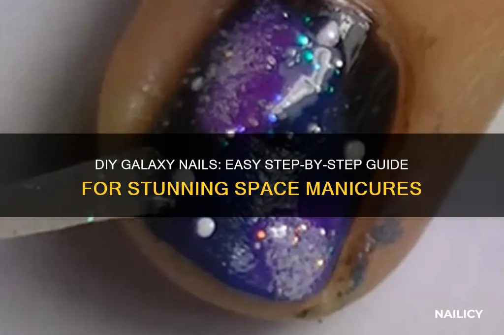how to do galaxy nails at home