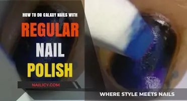 Create Stunning Galaxy Nails Using Regular Nail Polish: Easy DIY Guide