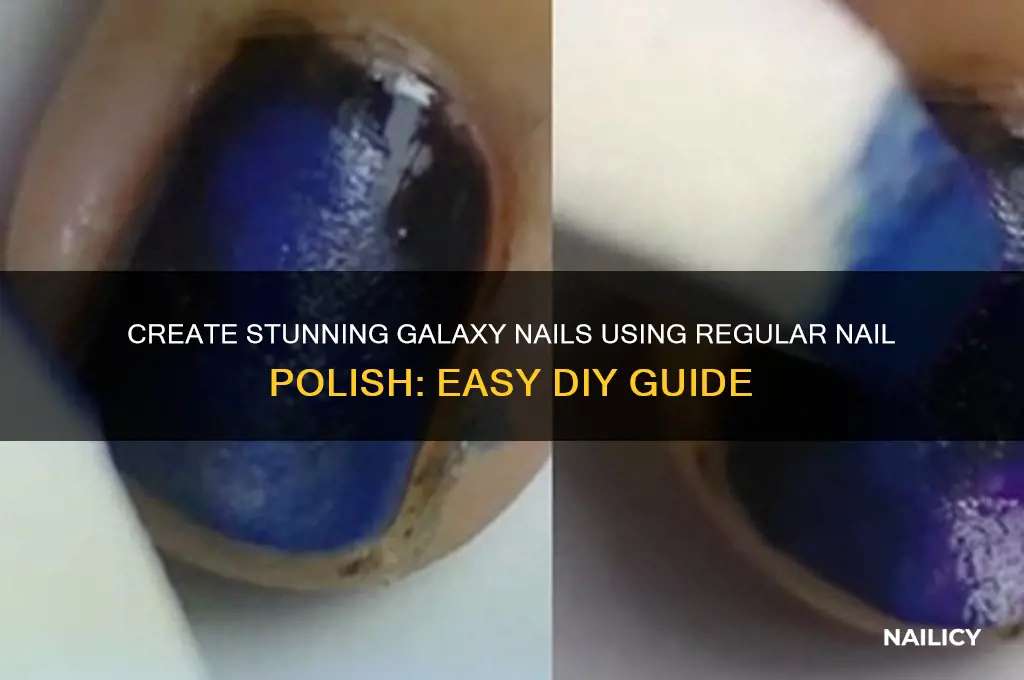 how to do galaxy nails with regular nail polish