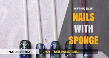 Sponge Galaxy Nails: Easy DIY Steps for Cosmic Manicure Magic