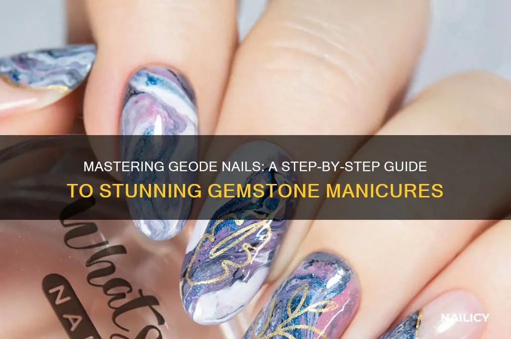 how to do geode nails