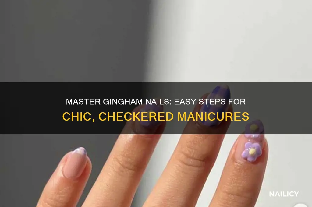 how to do gingham nails