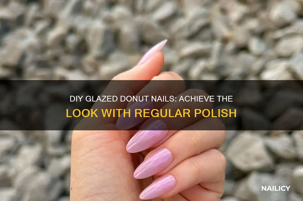 how to do glazed donut nails with regular polish