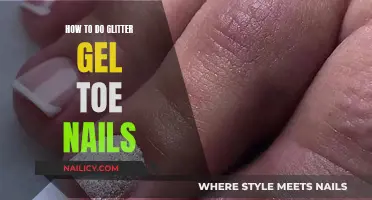 Gel Nails: Glittery Toes for Summer