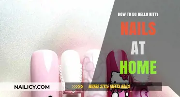 Cute & Easy Hello Kitty Nail Art Tutorial for Beginners at Home