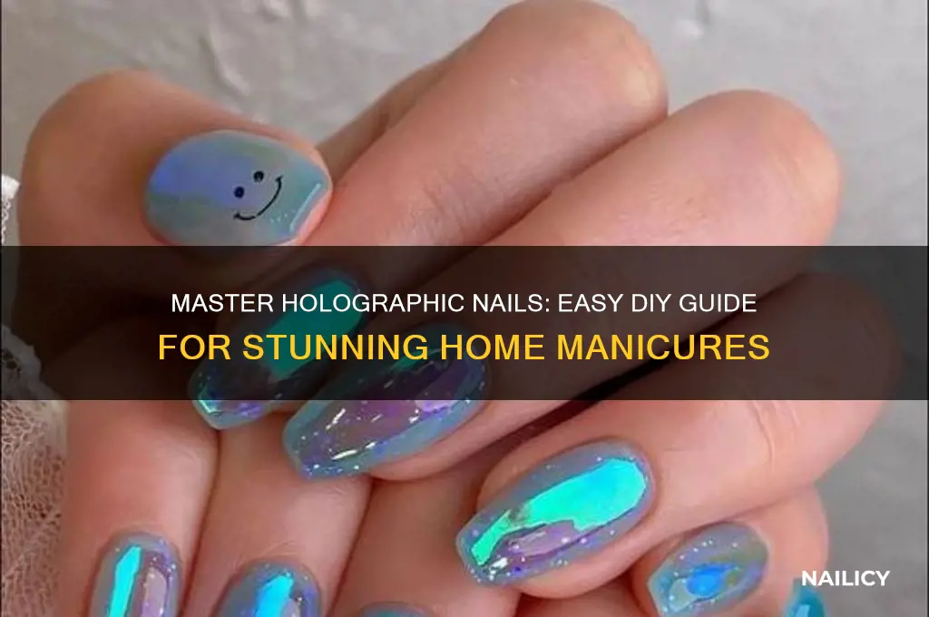 how to do holographic nails at home
