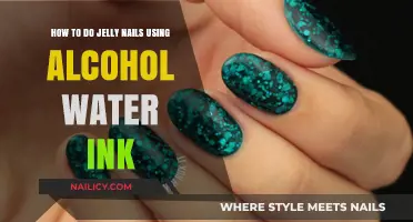 Creative Nail Art: Jelly Nails with Alcohol Water Ink