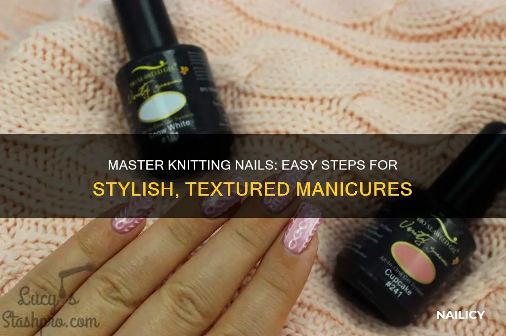 how to do knitting nails