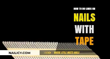 Easy Tape Nail Art: Mastering Perfect Lines on Nails