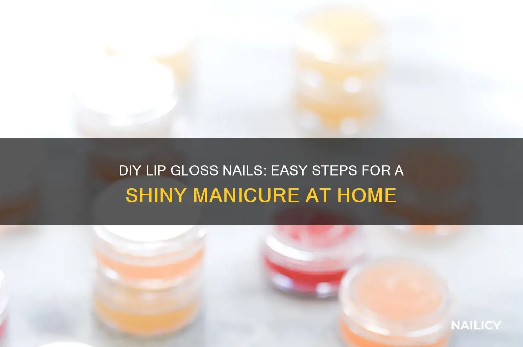 how to do lip gloss nails at home