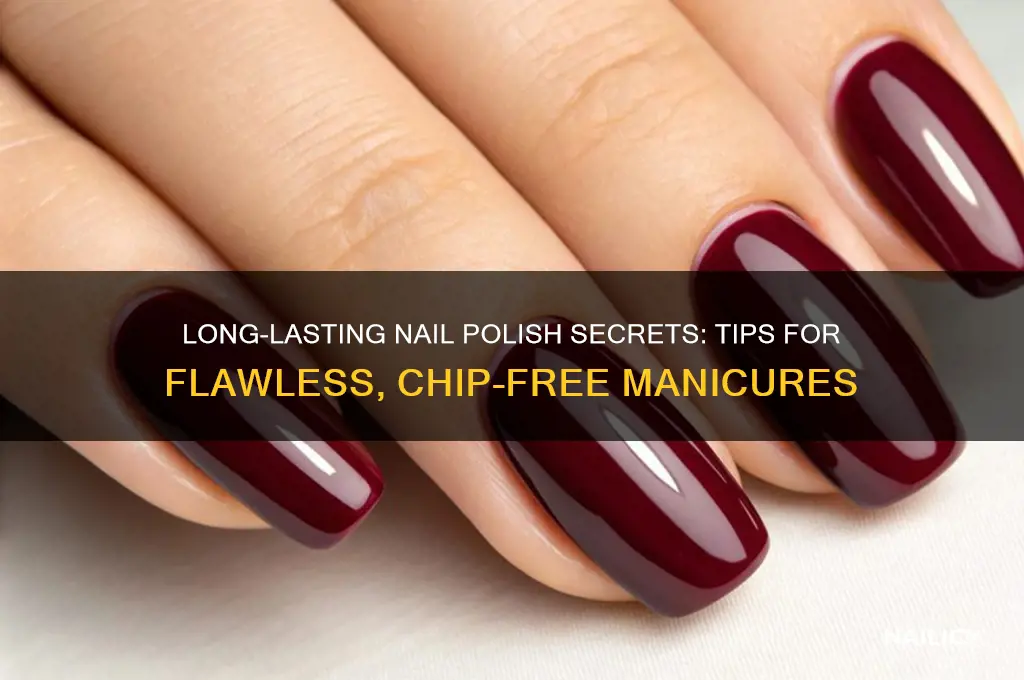 how to do long lasting nail polish