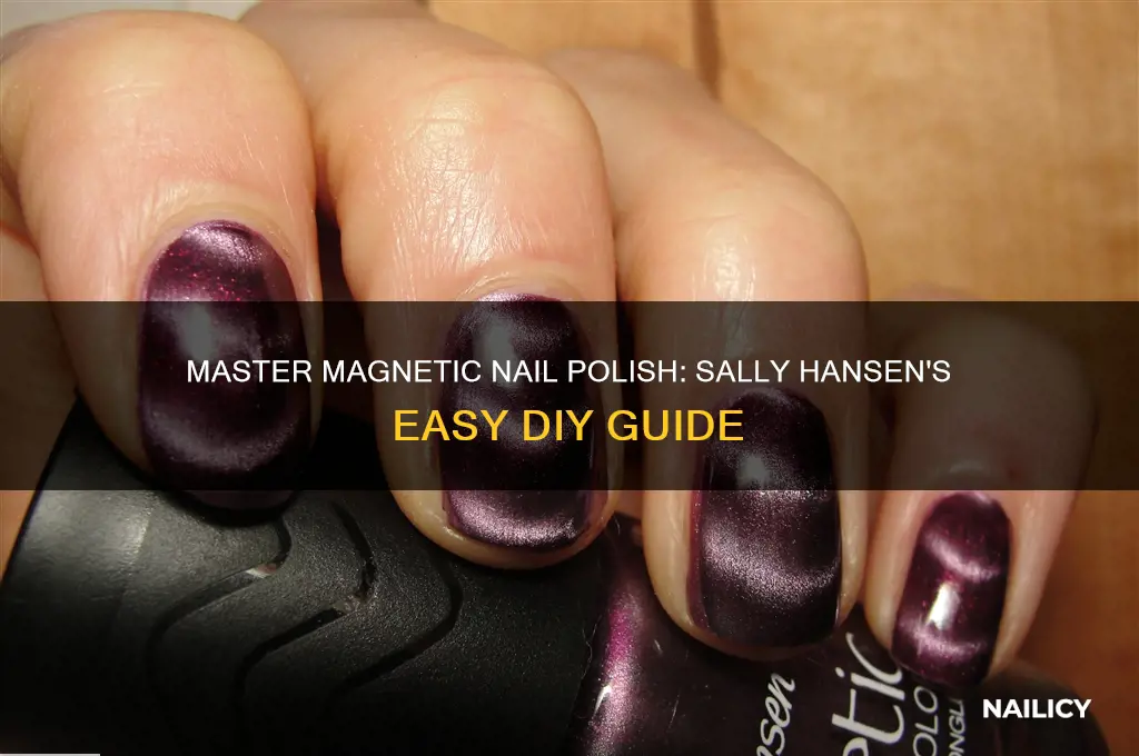how to do magnetic nail polish sally hansen