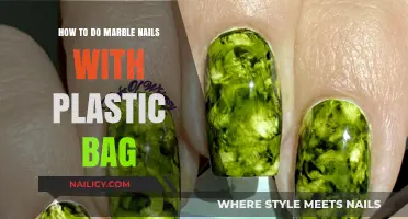 Easy DIY Marble Nails: Plastic Bag Technique for Stunning Designs