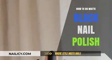 Achieve Perfect Matte Black Nails: Easy DIY Polish Tutorial