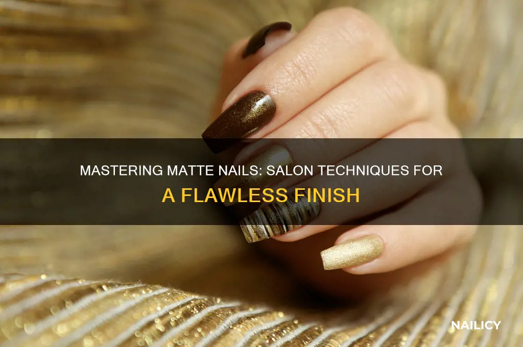 how to do matte nails at nail salon