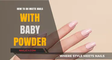 Easy DIY Matte Nails: Using Baby Powder for a Velvet Finish