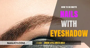 DIY Matte Nails: Transform Eyeshadow into a Velvet Finish