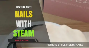 Steam Technique for Perfect Matte Nails: A Simple DIY Guide