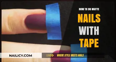 Easy Matte Nails: Creative Tape Techniques for a Flawless Finish