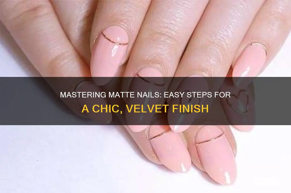 how to do matte nails