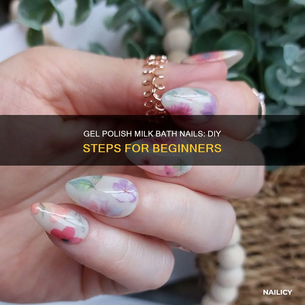 how to do milk bath nails with gel polish