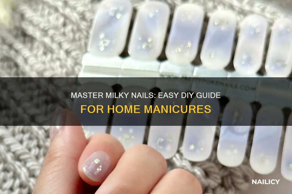 how to do milky nails at home