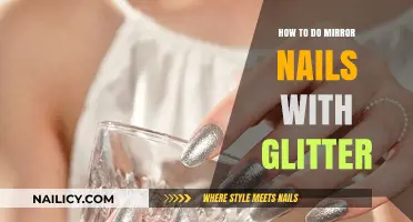 Sparkling Mirror Nails: Easy Glitter Manicure Tutorial for Beginners