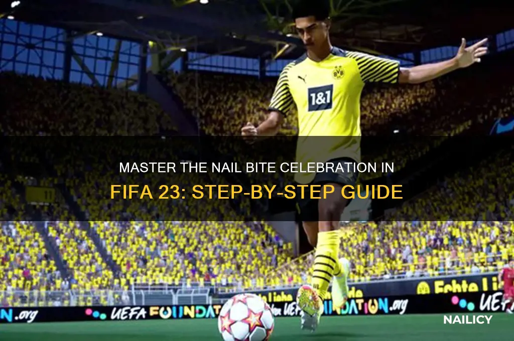how to do nail bite celebration fifa 23