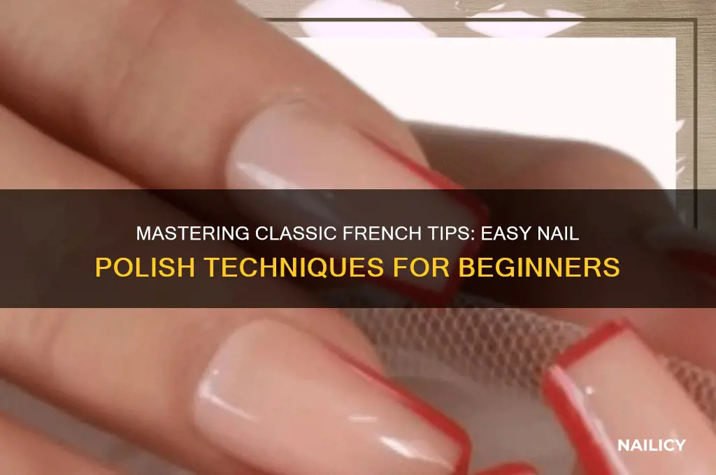 how to do nail polish french tips