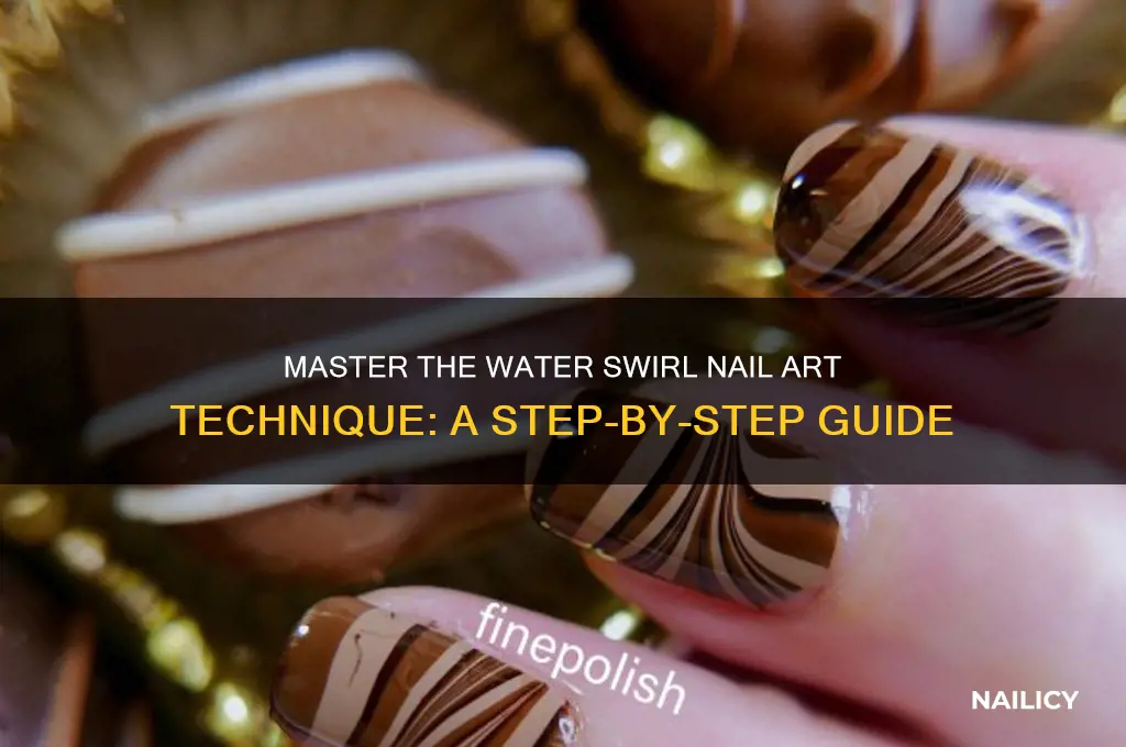 how to do nail polish in water swirl