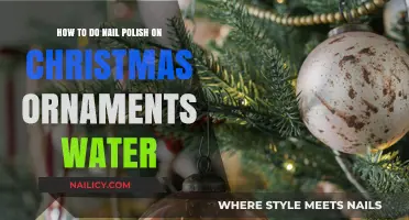 Festive DIY: Nail Polish Christmas Ornaments with Water Marble Effect