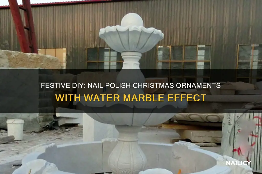 how to do nail polish on christmas ornaments water