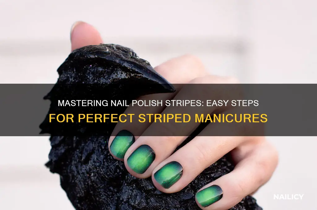 how to do nail polish stripes