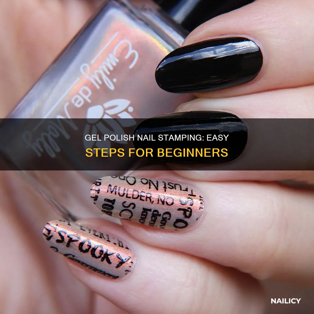 how to do nail stamping with gel polish