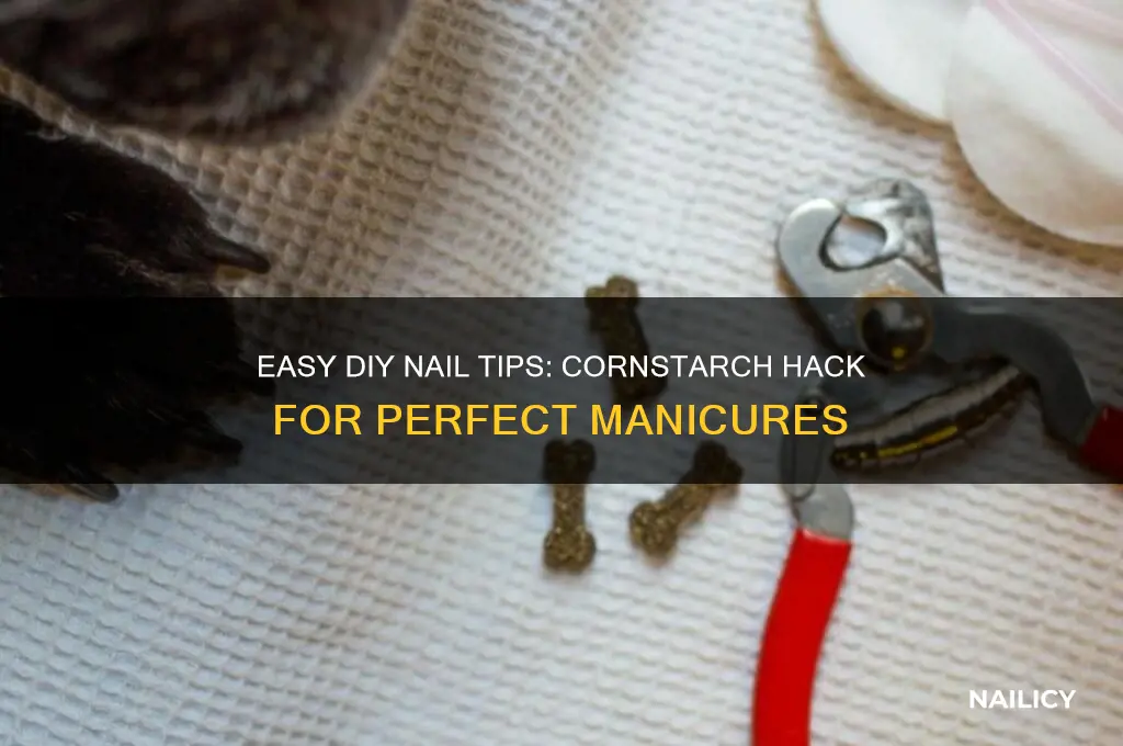 how to do nail tips with cornstarch