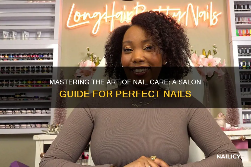 how to do nails in a nails salon