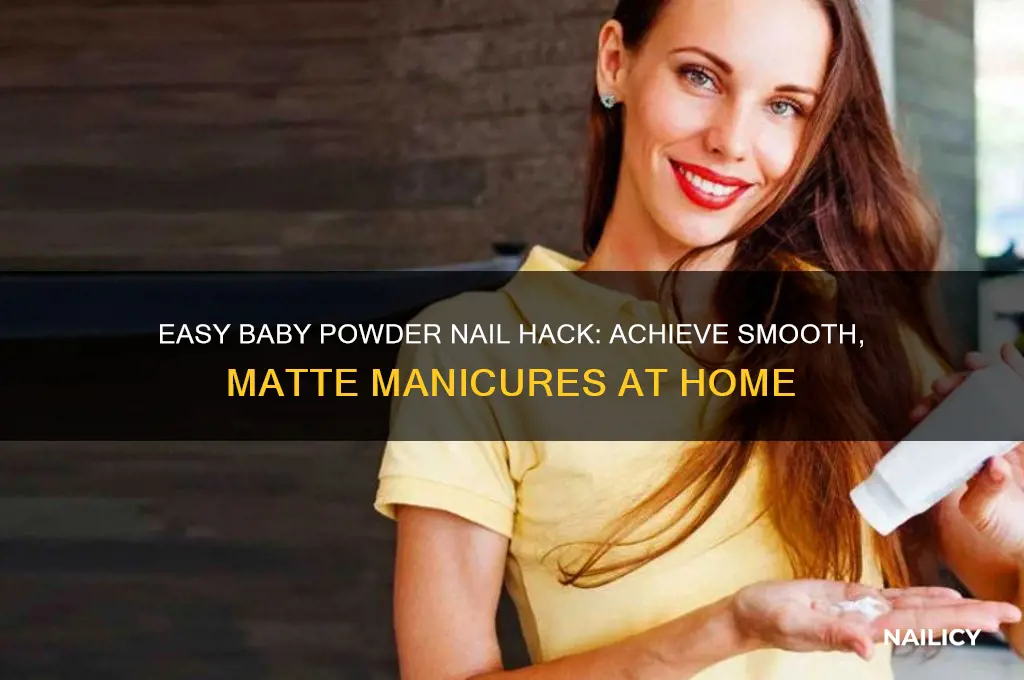 how to do nails with baby powder