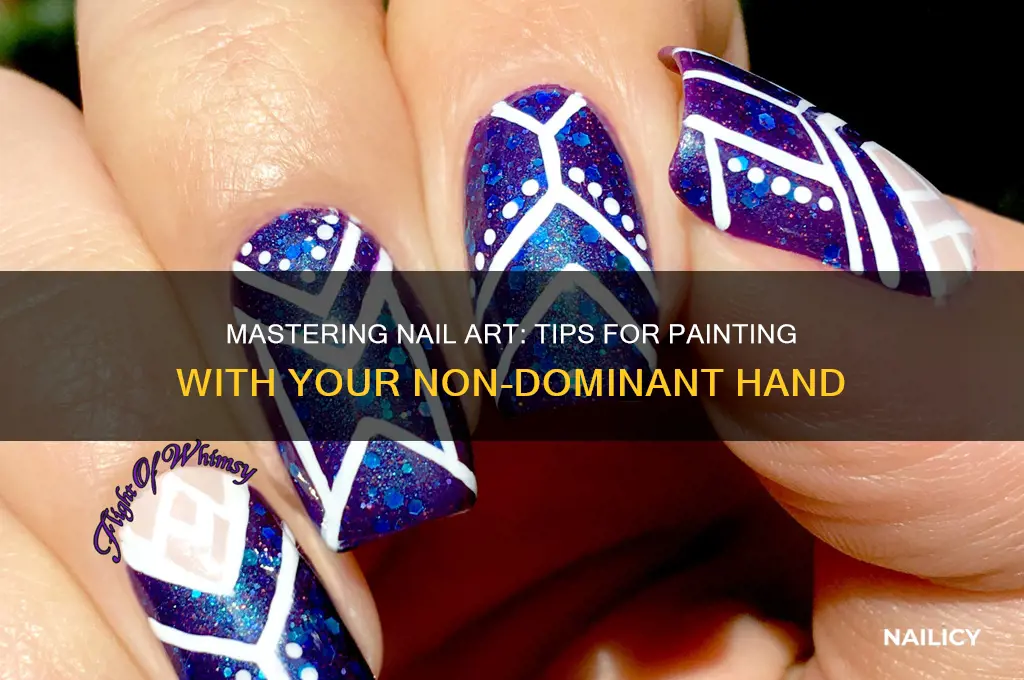 how to do nails with non dominant hand
