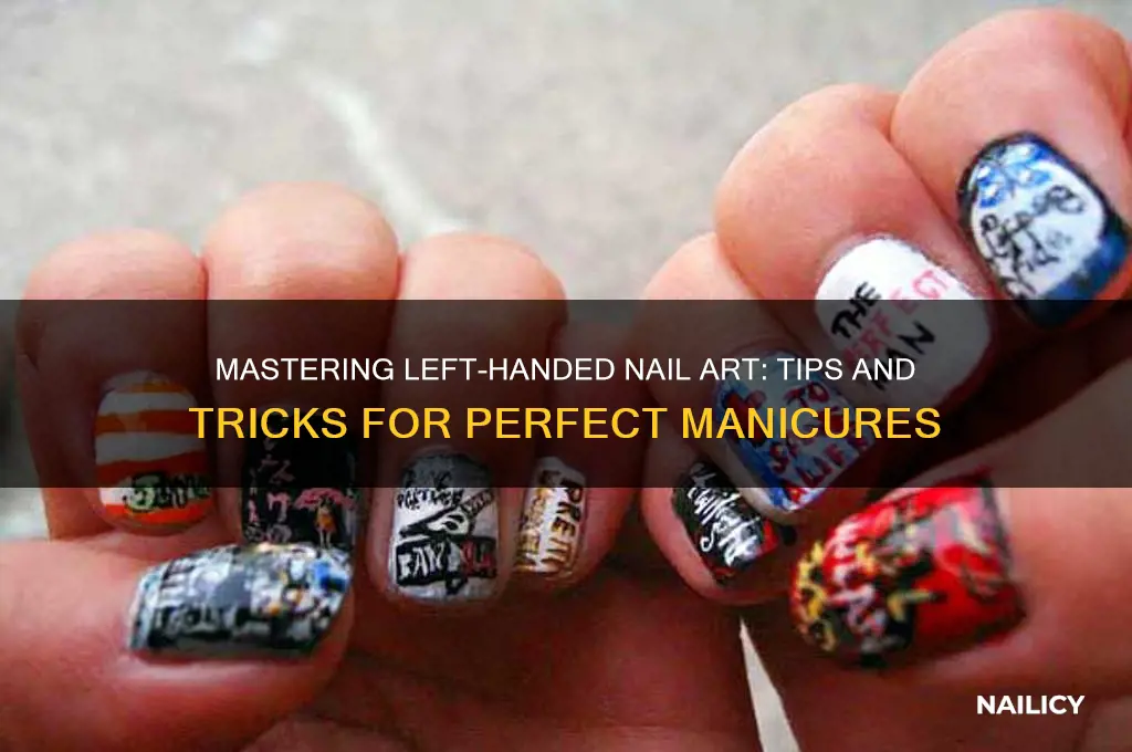how to do nails with your left hand