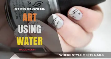 Creative Water-Based Newspaper Nail Art Tutorial