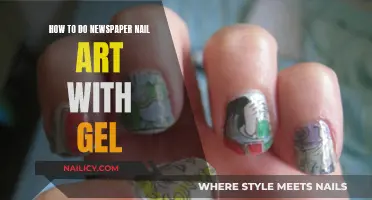 Gel Nail Art: DIY Newspaper Prints