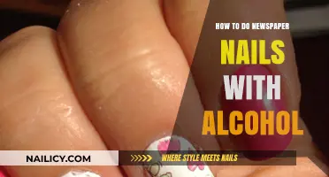 Create Stunning Newspaper Nails Using Alcohol: A Step-by-Step Guide
