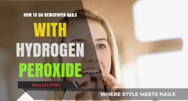 Newspaper Nails Tutorial: Using Hydrogen Peroxide for Unique DIY Manicure