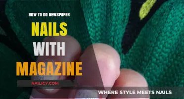 Creative DIY: Achieve Trendy Newspaper Nails Using Magazine Clippings