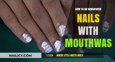 Create Stunning Newspaper Nails Using Mouthwash: A Simple DIY Guide
