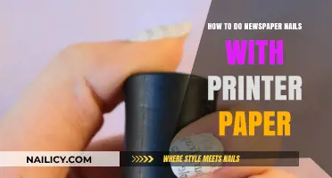 DIY Newspaper Nails: Easy Tutorial Using Printer Paper for Chic Manicures