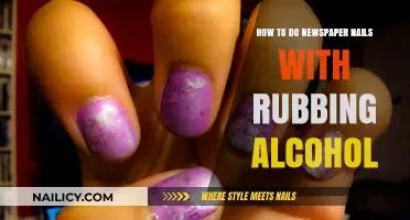 Create Stunning Newspaper Nails Using Rubbing Alcohol: Easy DIY Guide