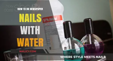 Create Stunning Newspaper Nails Using Water: Easy DIY Tutorial
