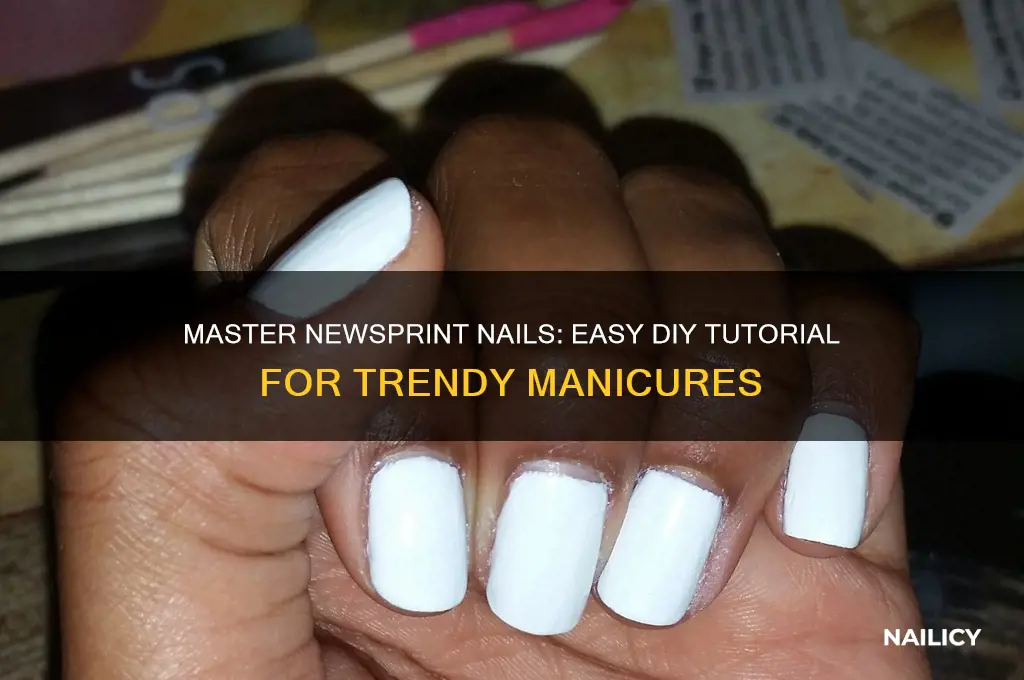how to do newsprint nails