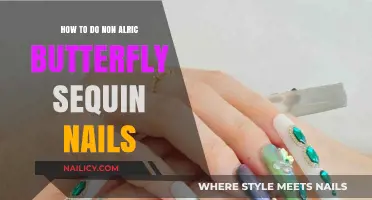 Create Stunning Non-Alcoholic Butterfly Sequin Nail Art: Easy DIY Guide